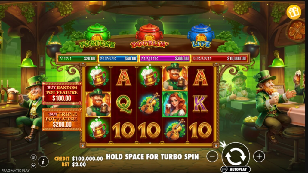 bonus feature of lucky's wild pub 2