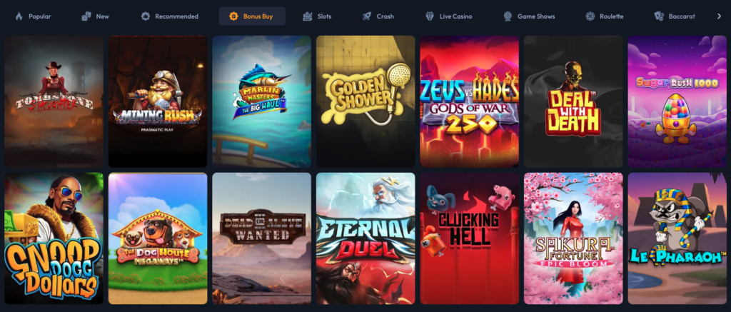 bonus buy slot games